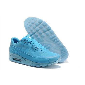 Nike Air Max 90 Prem Tape Unisex All Blue Running Shoes Czech